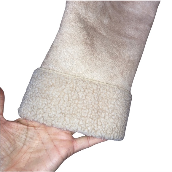 - J Jill Faux Shearling Long Coat  winter Jacket  EUC 🖤 gorgeous size M - Picture 5 of 15